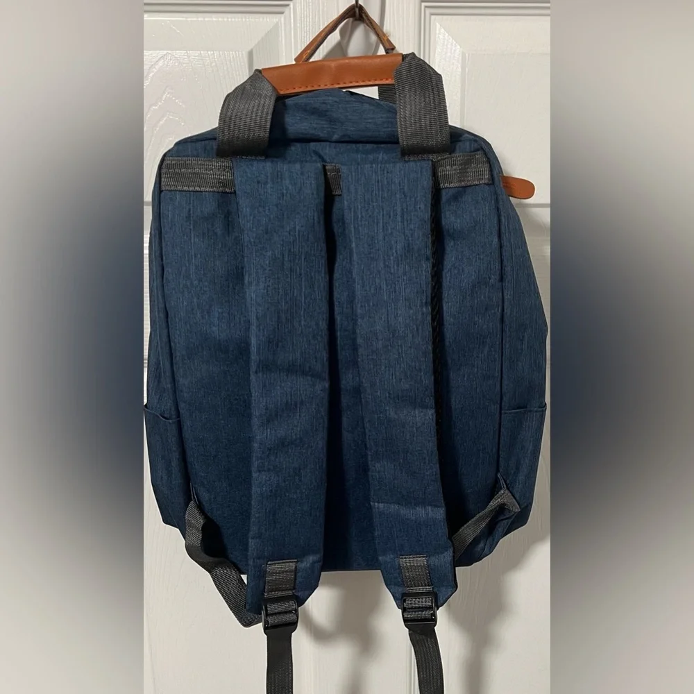 🎒3 PC QUALITY 📚Denim Blue BOOK SACK SET, Brand New NWT, Padded for Comfor
